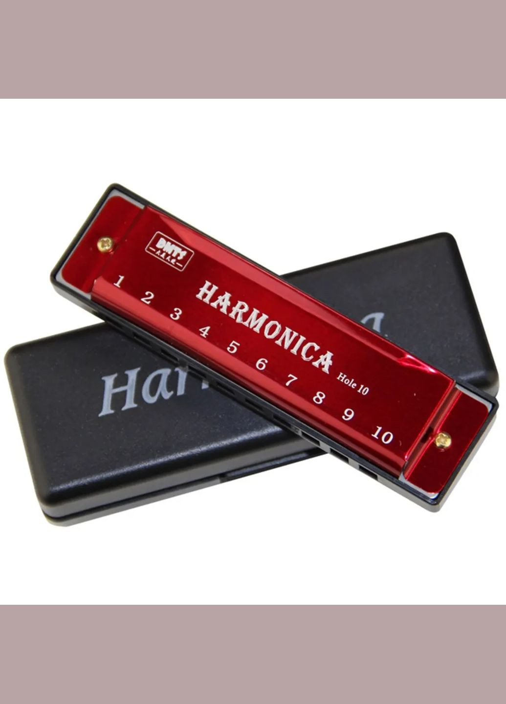 Губна гармошка Harmonica Блюзова Червона No Brand (347641182)
