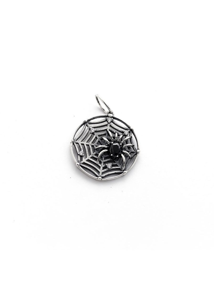 Кулон паук на паутине 8727 Maxi Silver (337132939)