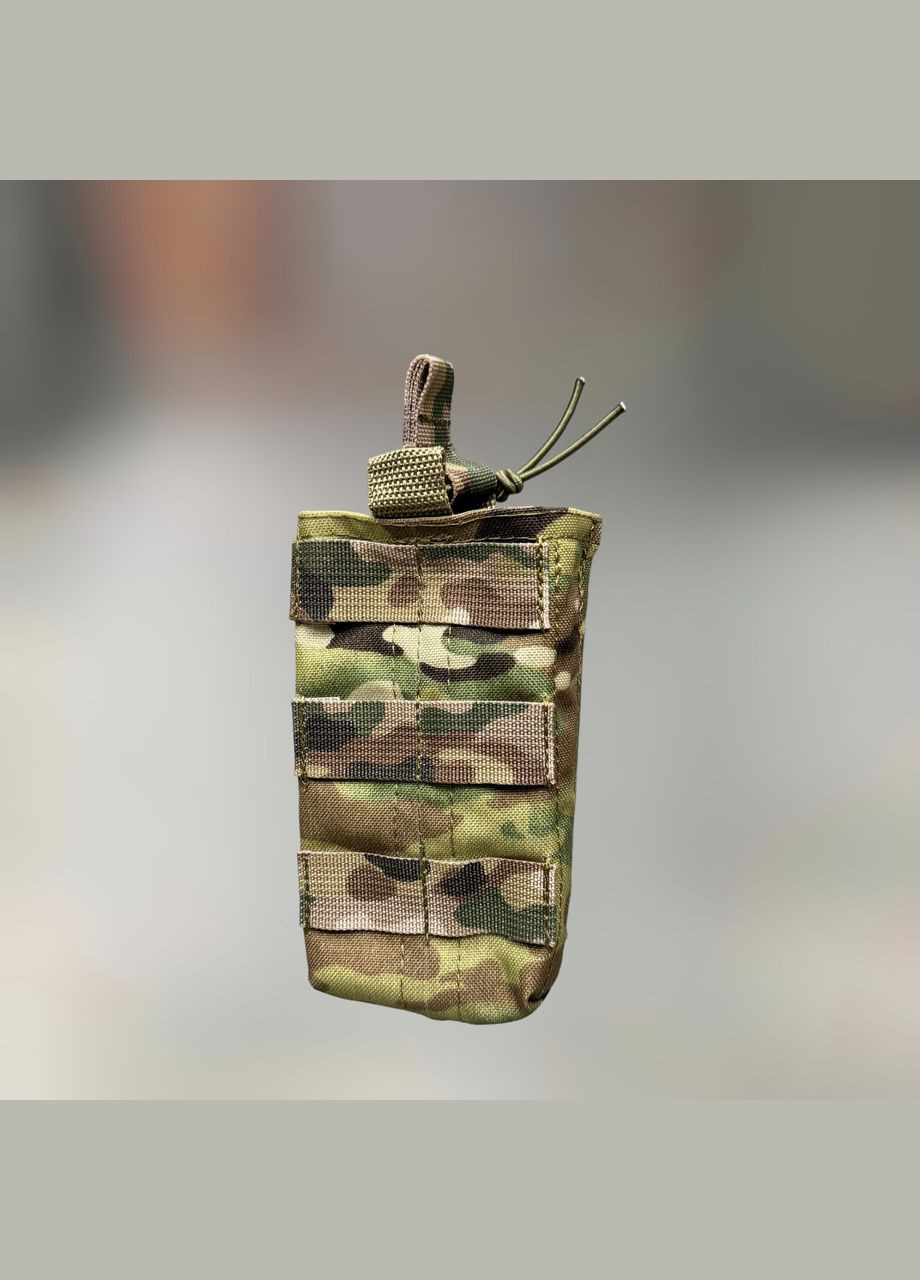 Подсумок под магазин АК/М16 с Молли открытого типа, Мультикам, Cordura, чехол под рожок, подсумок под рожок WinTac (362601613)