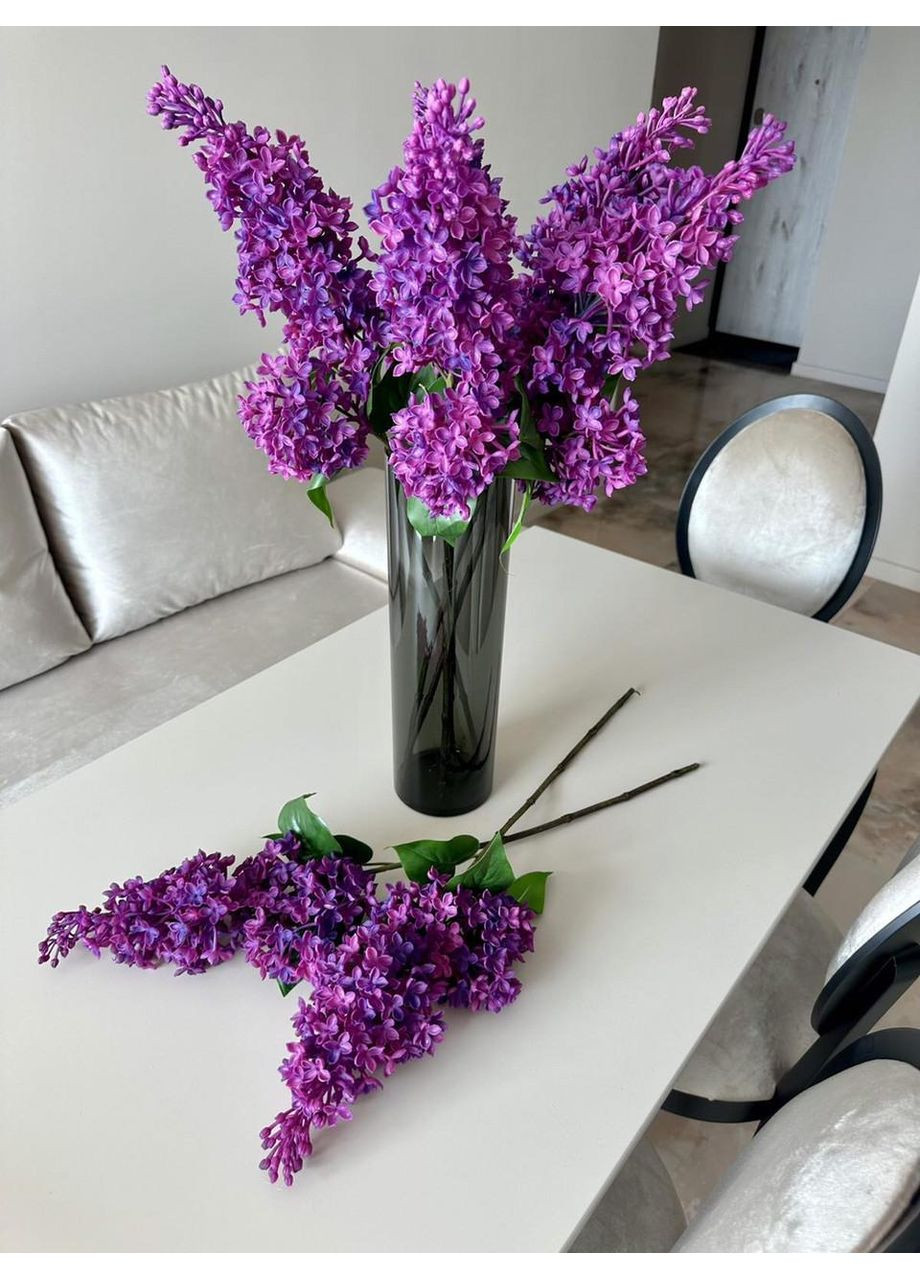 Штучний латексний бузок Real Touch, преміум якість, фіолетова гілка 72 см No Brand (370161976)