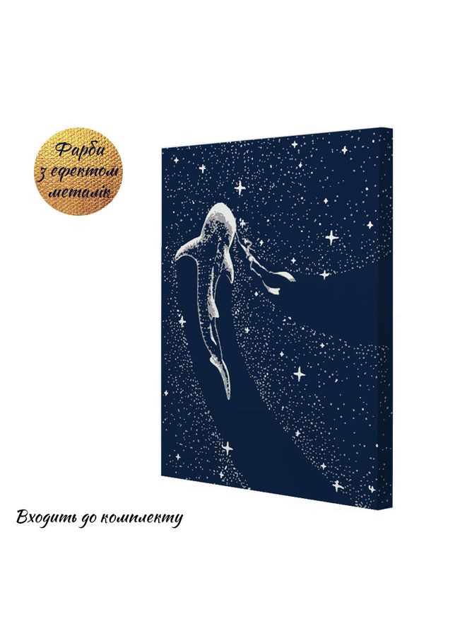 Картина за номерами з металевими фарбами Подорож між зірок 40x50 см (RB-0869) Riviera Blanca (303135507)