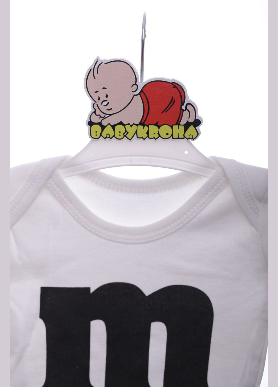 Боди с длинным рукавом интерлок "М" белое 68 см (41485) Murat baby (296193363)