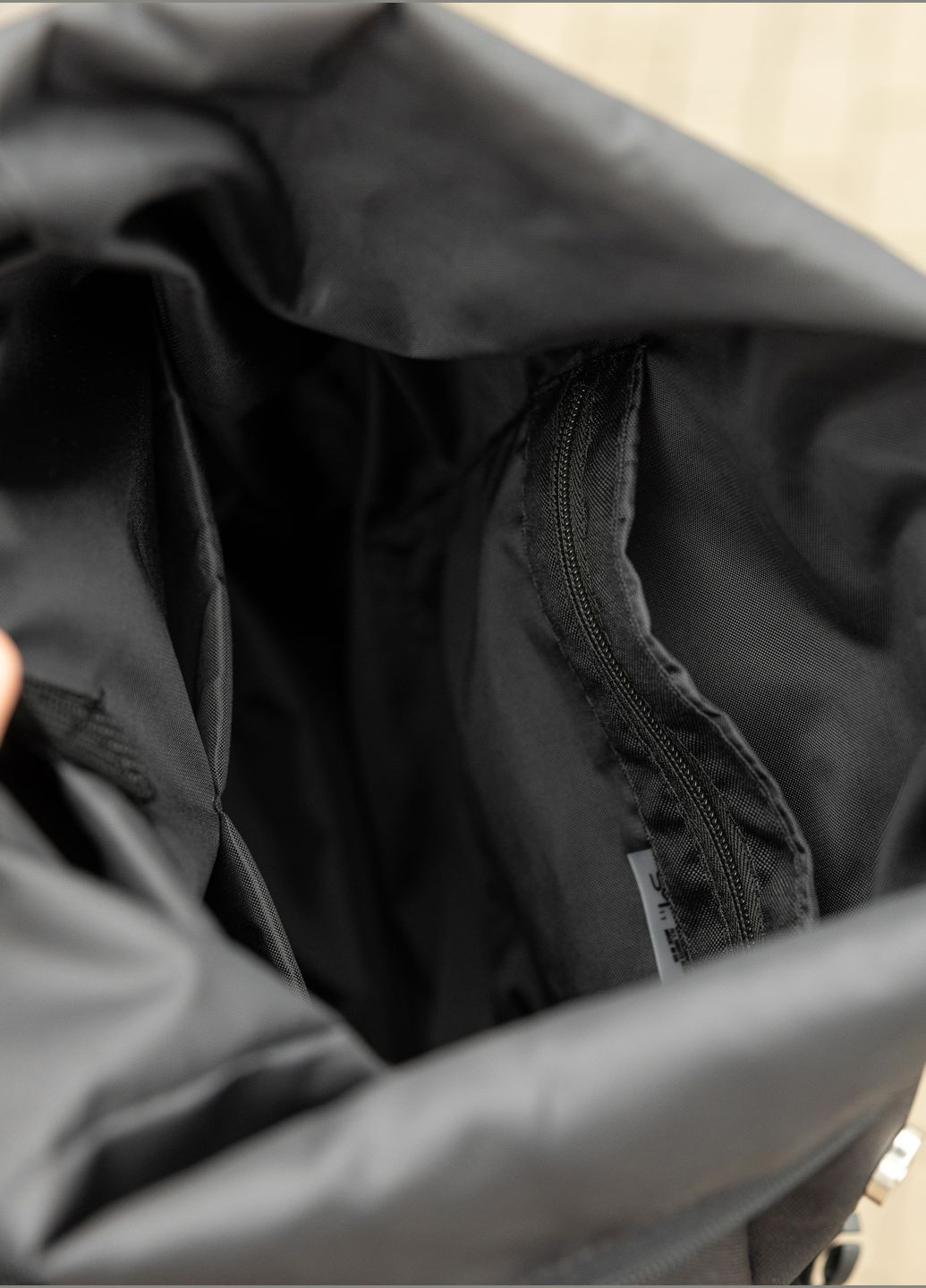 Чоловічий рюкзак RollTop ZARD чорний тканевий Sambag (322845203)