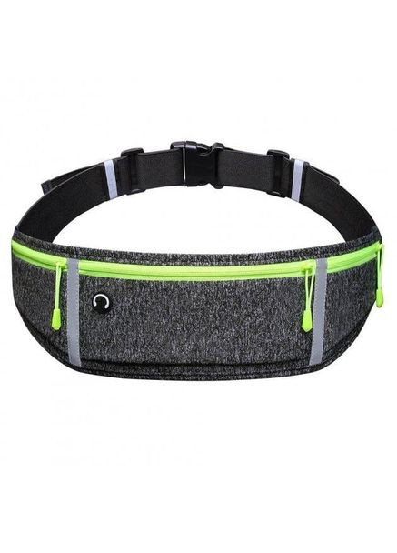 Спортивная сумка для бега на пояс RunBag с 3 карманами Grey (050330) No Brand (329443889)