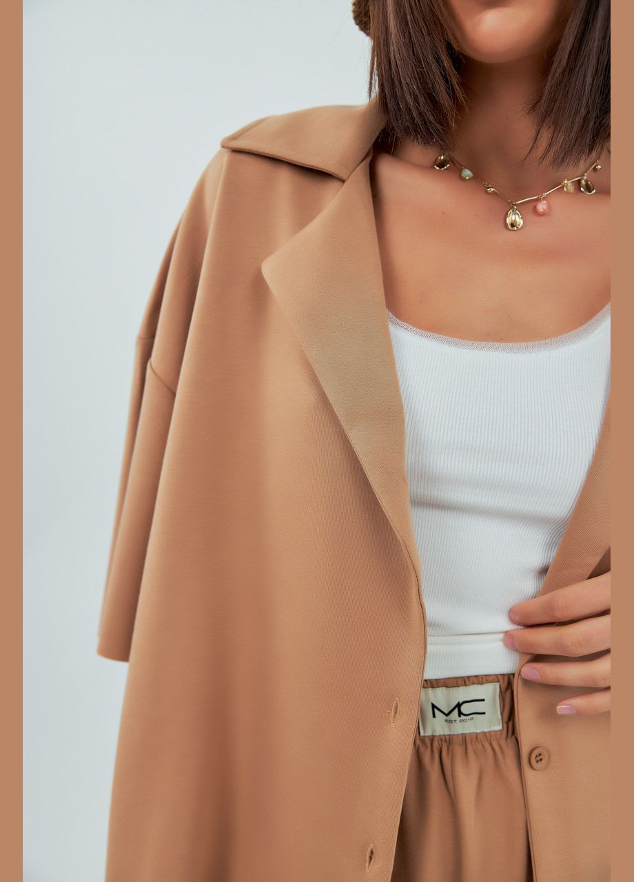 Трикотажний костюм з шортами та сорочкою Lurex (339433450)