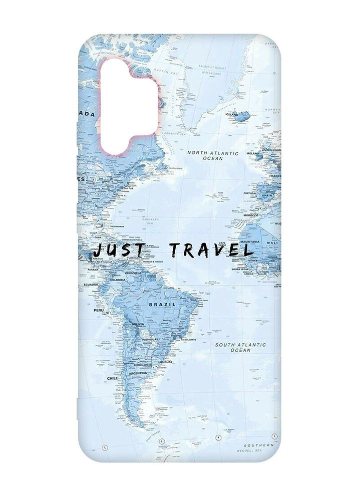 Матовий чохол з рожевими боками на Samsung Galaxy A32:: Подорожі. Карта (принт 323) Creative (360658531)