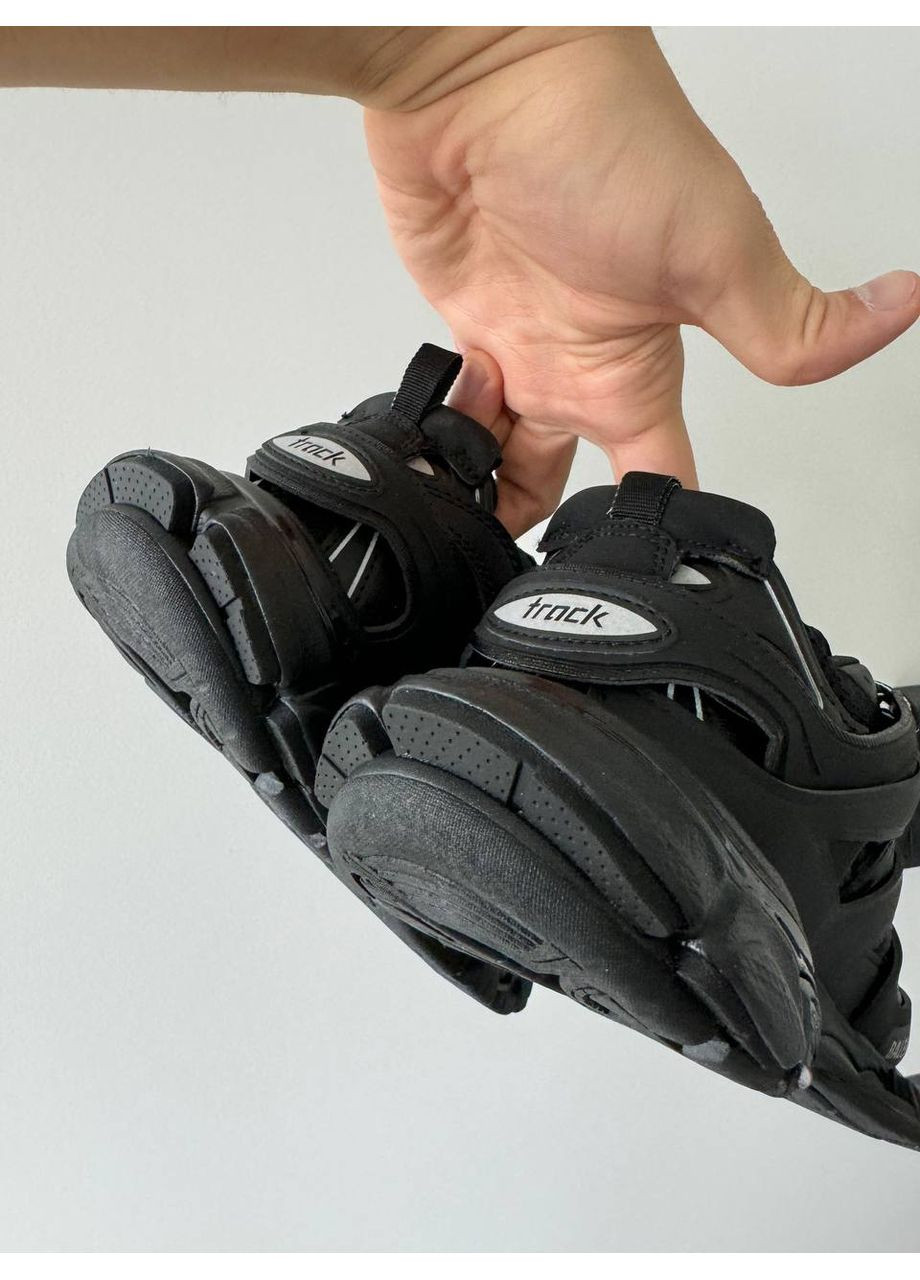 Білі Осінні кросівки чоловічі balenciaga track black 542023 w баленсіага тріпл блек No Brand