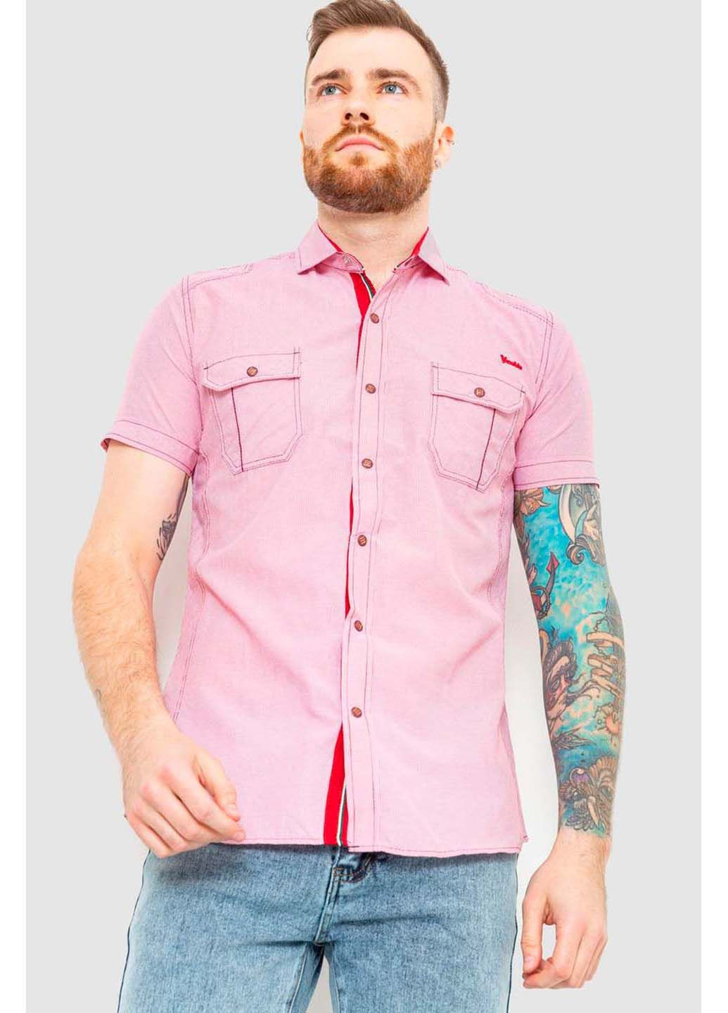 Розовая кэжуал рубашка в полоску Ager