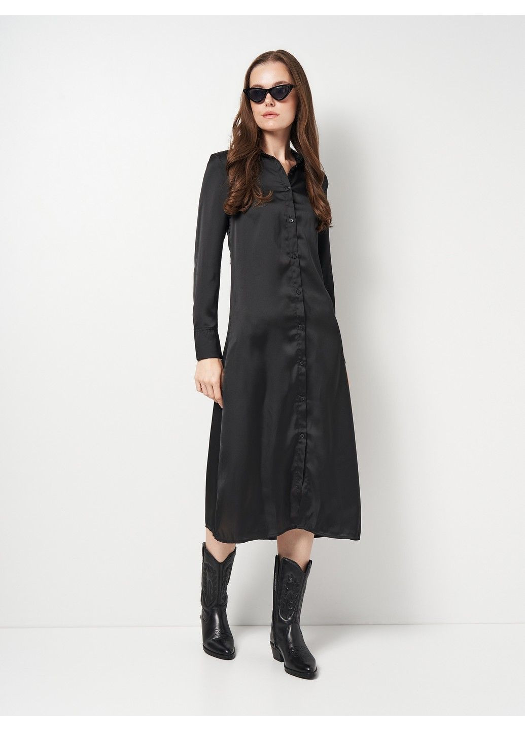 Черное кэжуал платье Esmara однотонное