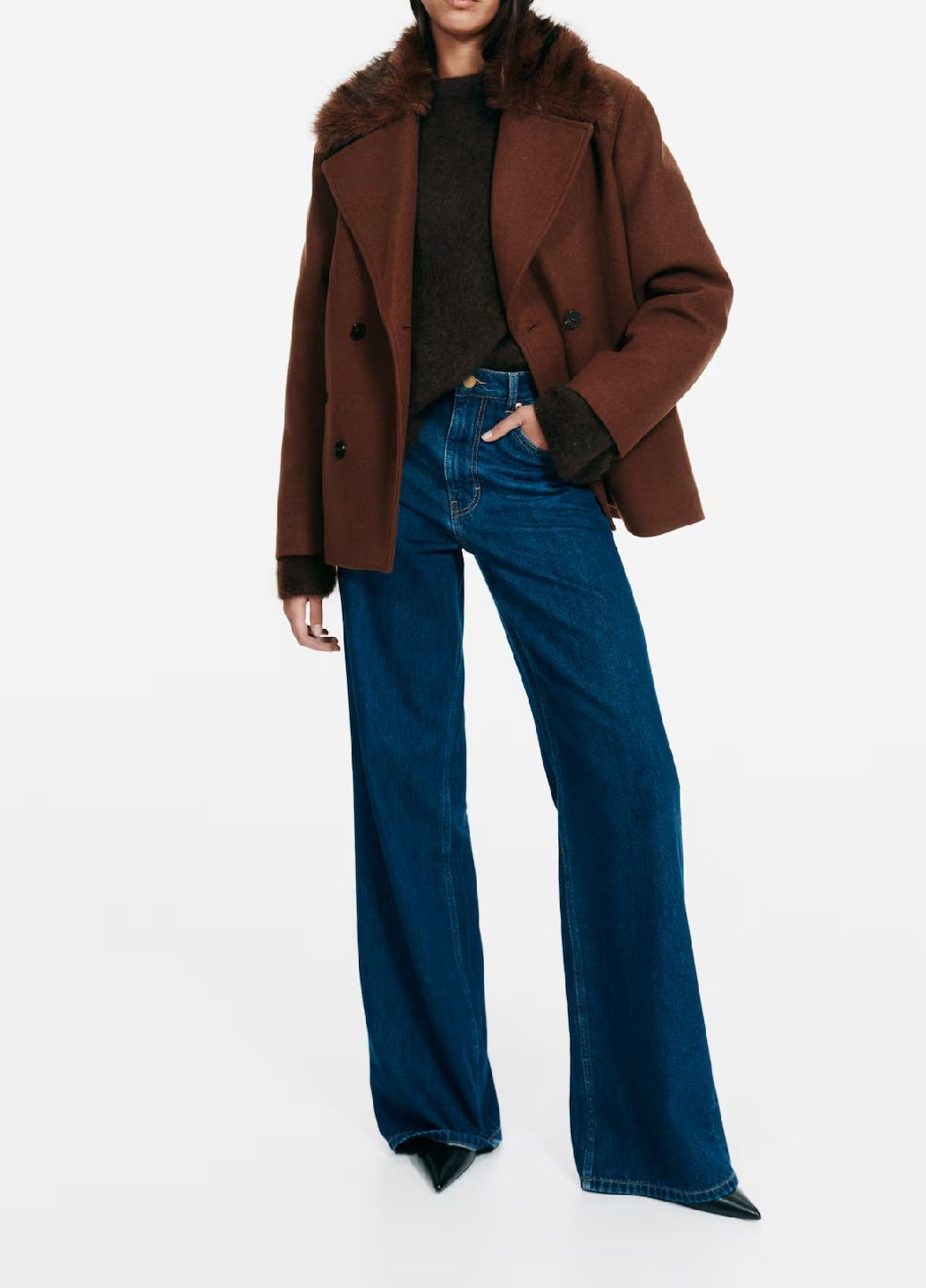 Коричневе демісезонне Пальто H&M