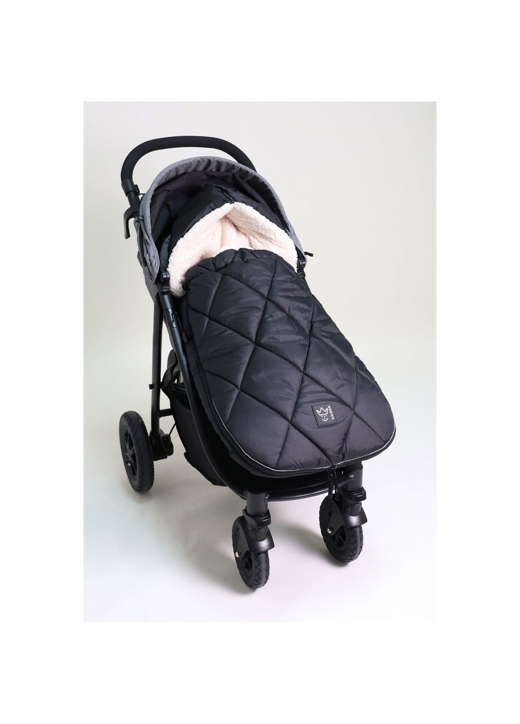 Теплий конверт XL Too, з флісу, чорний з кремовим () Kaiser 65763251 (328308900)