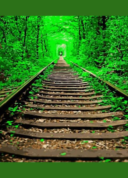 Картина по номерам Тоннель любви (с лаком и уровнем) 40х50 см SY6556 ( ) Strateg (328946111)