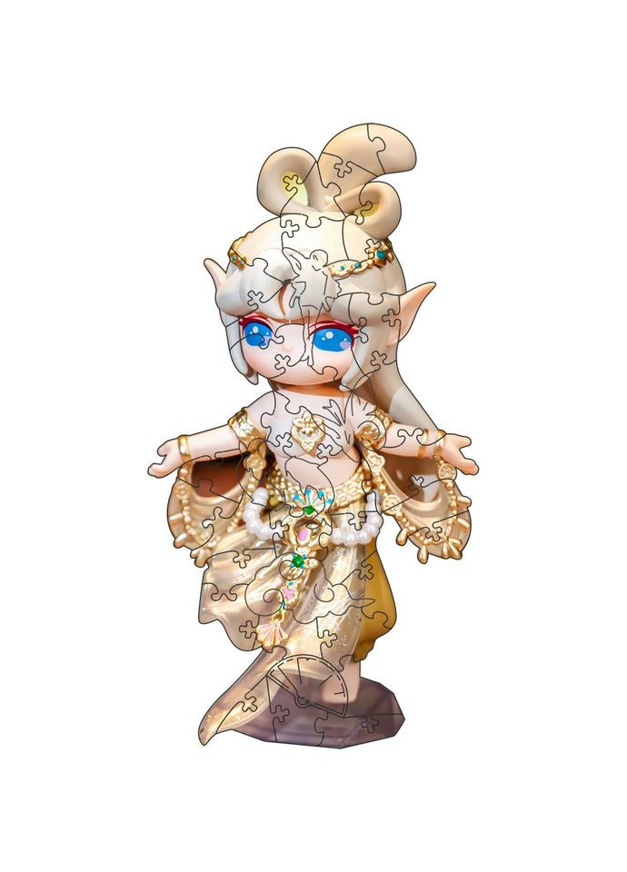 Фигурный пазл из дерева "Сури" PZ016-A4C-AC 75-125 деталей, размер А4 No Brand (362570703)