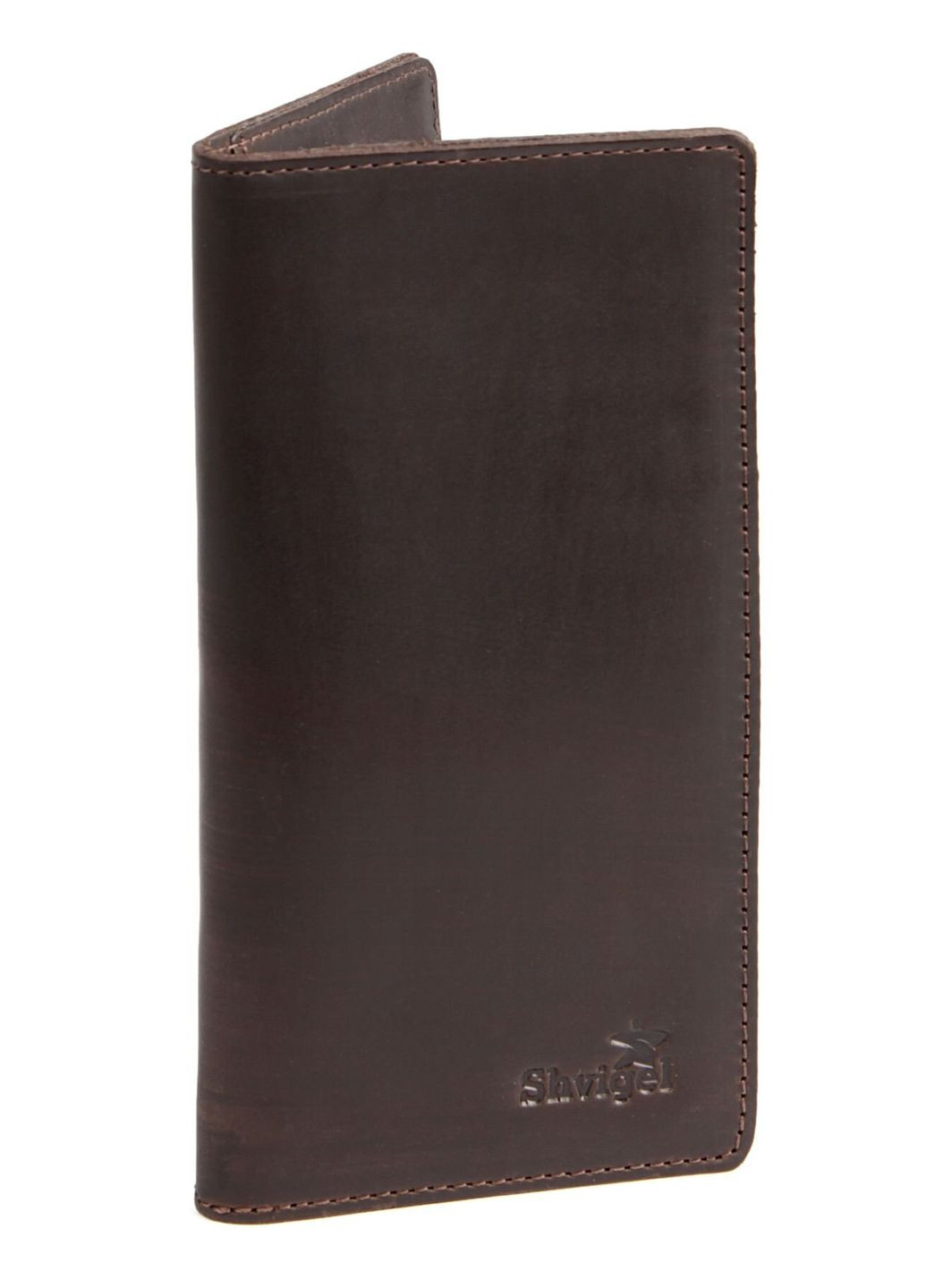 Мужской бумажник из винтажной кожи с тиснением для карт коричневый (sku_13789) No Brand (327820477)