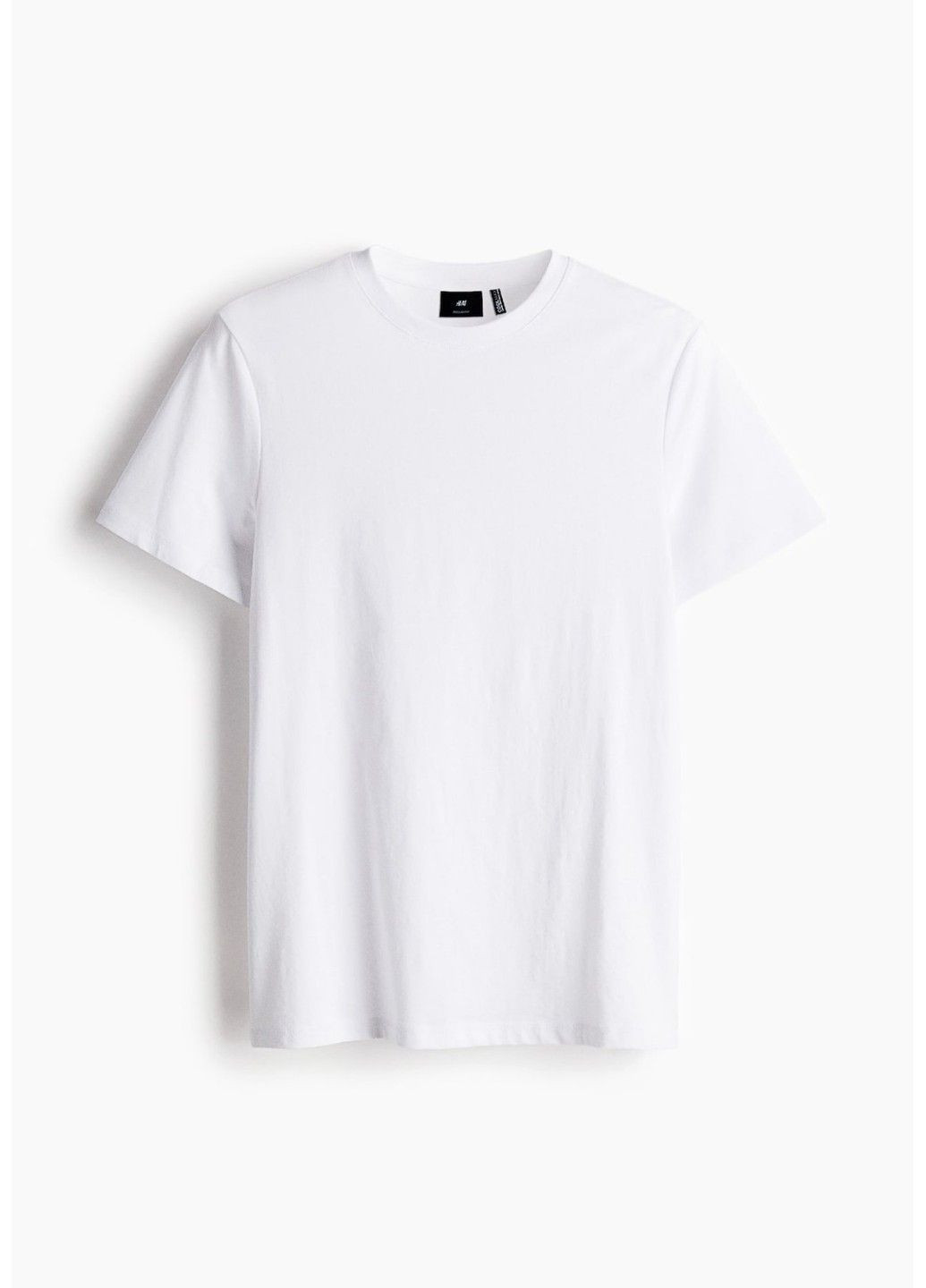 Біла чоловіча футболка regular fit cool max (58304) s біла H&M