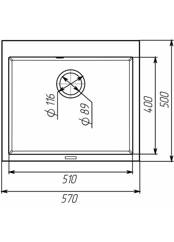 Кухонна гранітна мийка 5750 DAVINA сафарі Valeso (370600434)