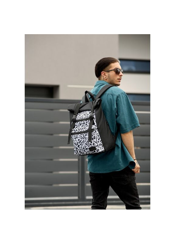 Чоловічий рюкзак RollTop ZARD з принтом Graphity Sambag (322870494)