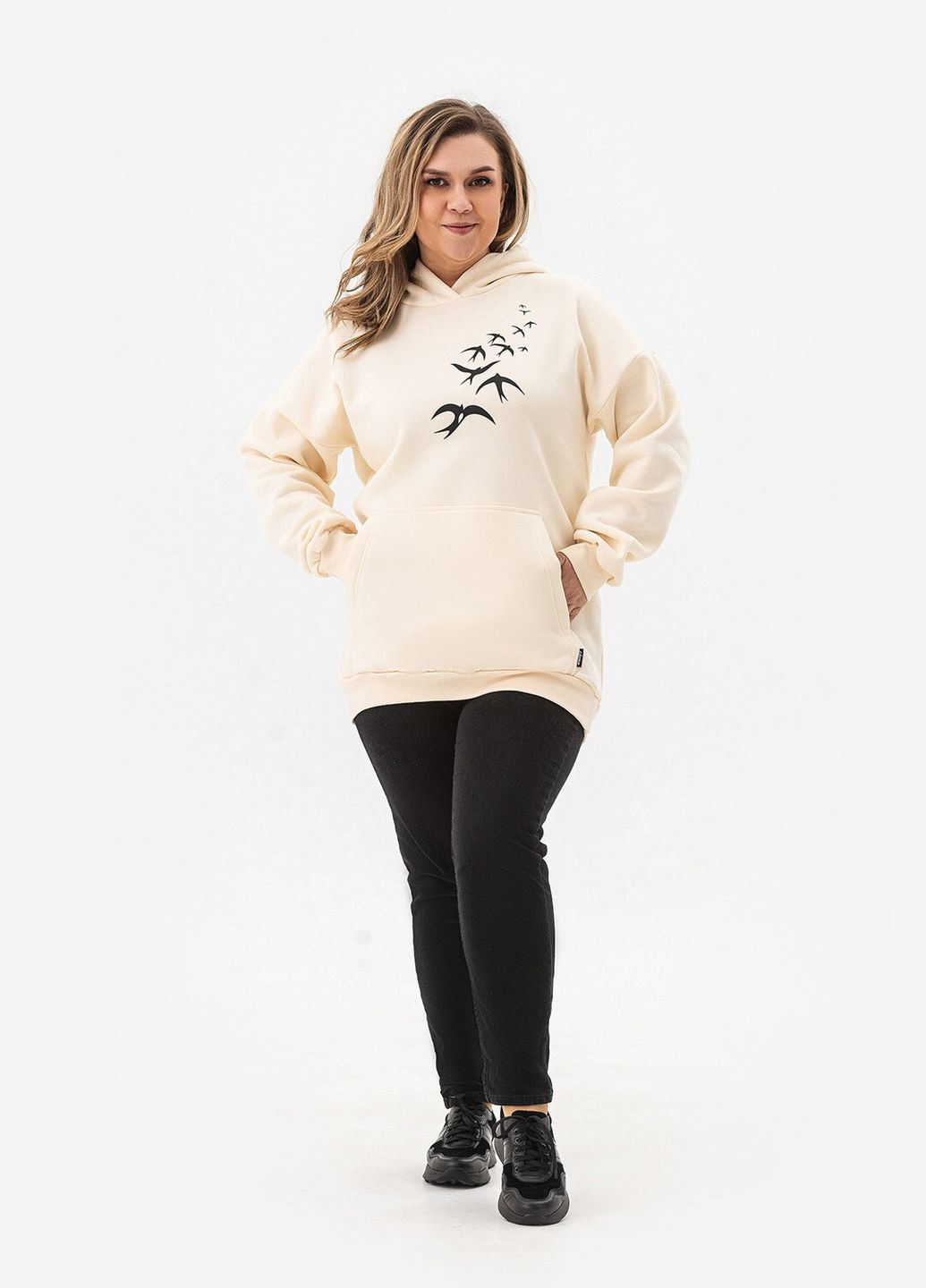 Утепленное худи MOLLI Ласточки Garne (307389837)