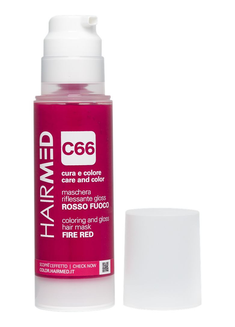 Тонувальна маска Яскраво-червона C66 150 мл HAIRMED (341264435)