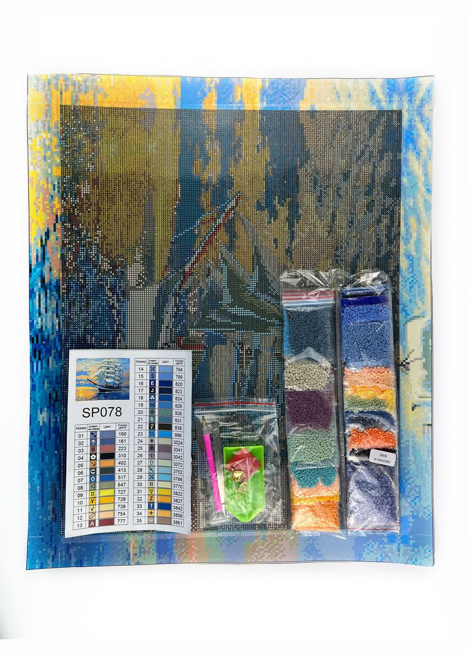 Набір алмазної мозаїки 40х50 Корабель SP078 ColorArt (299772578)