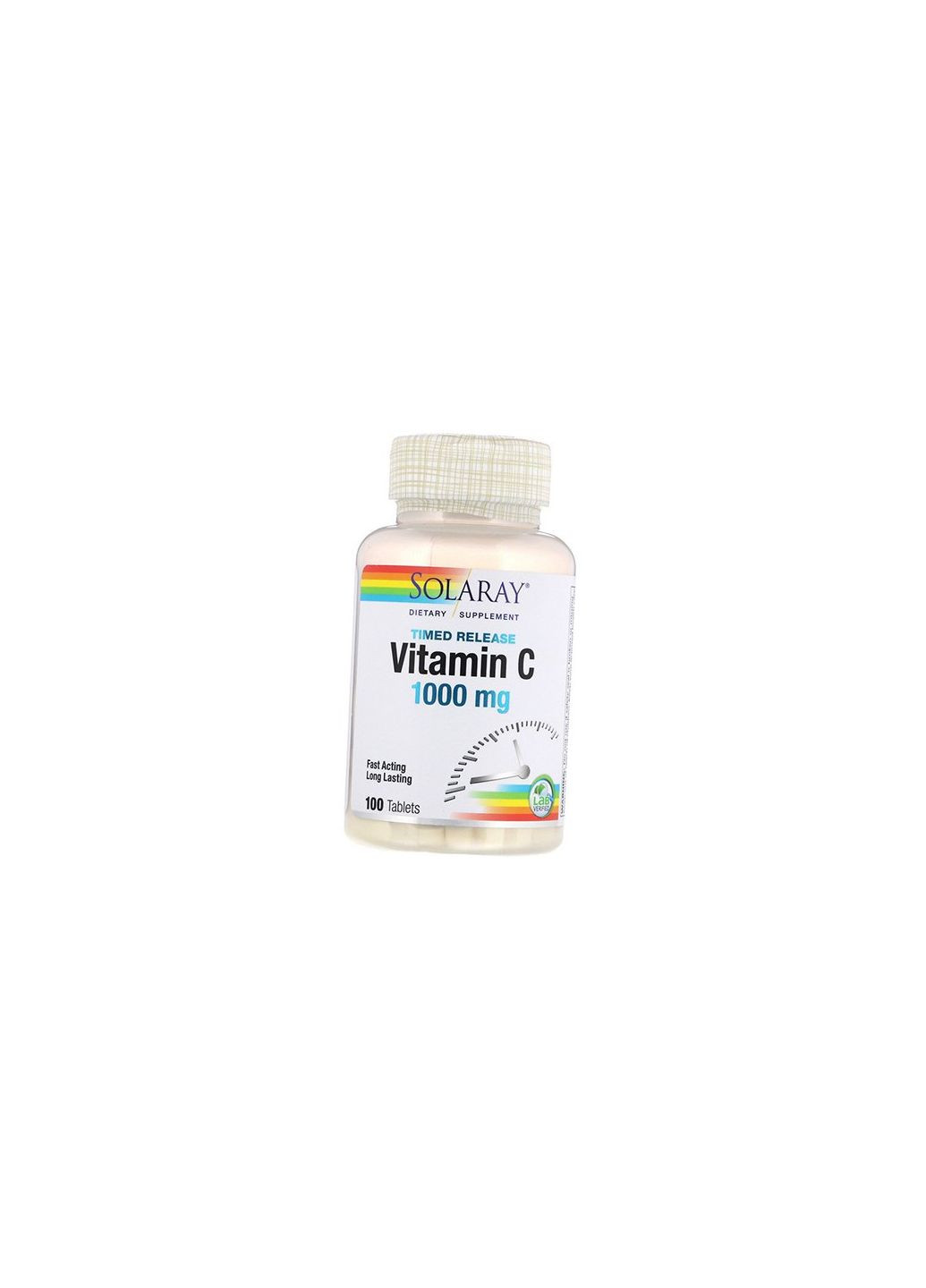 Витамин С с замедленным высвобождением, Timed Release Vitamin C 1000 Tab, 100таб 36411074, (36411074) Solaray (293255333)