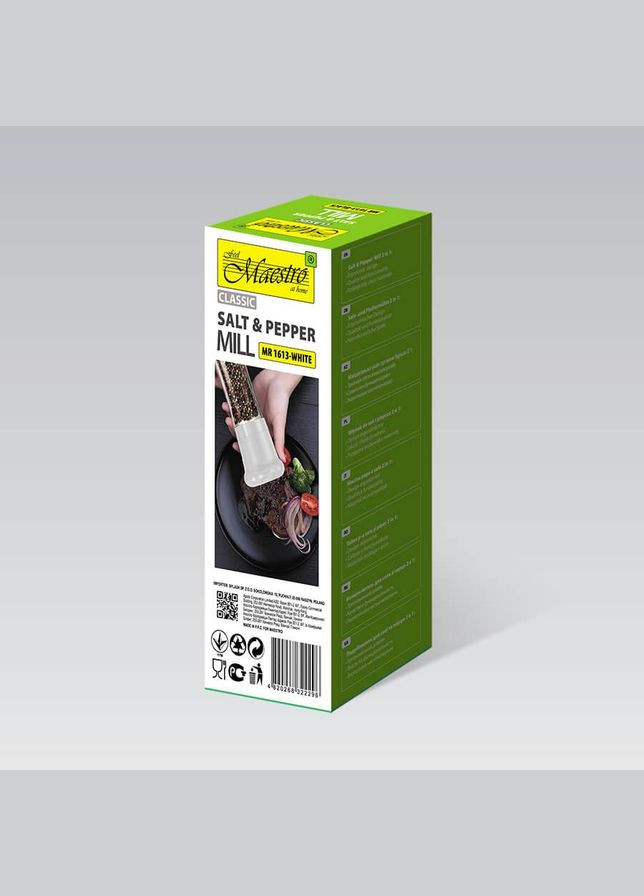 Мельница для соли и перца (MR-1613-WHITE) Maestro (334006477)