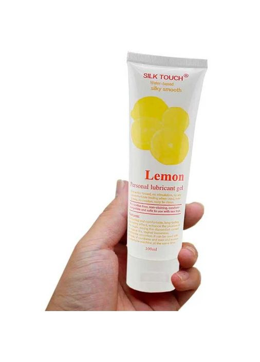 Лубрикант на водній основі "Silk Touch Lemon" 100 мл - Лимон - Інтимна змазка No Brand (370612019)