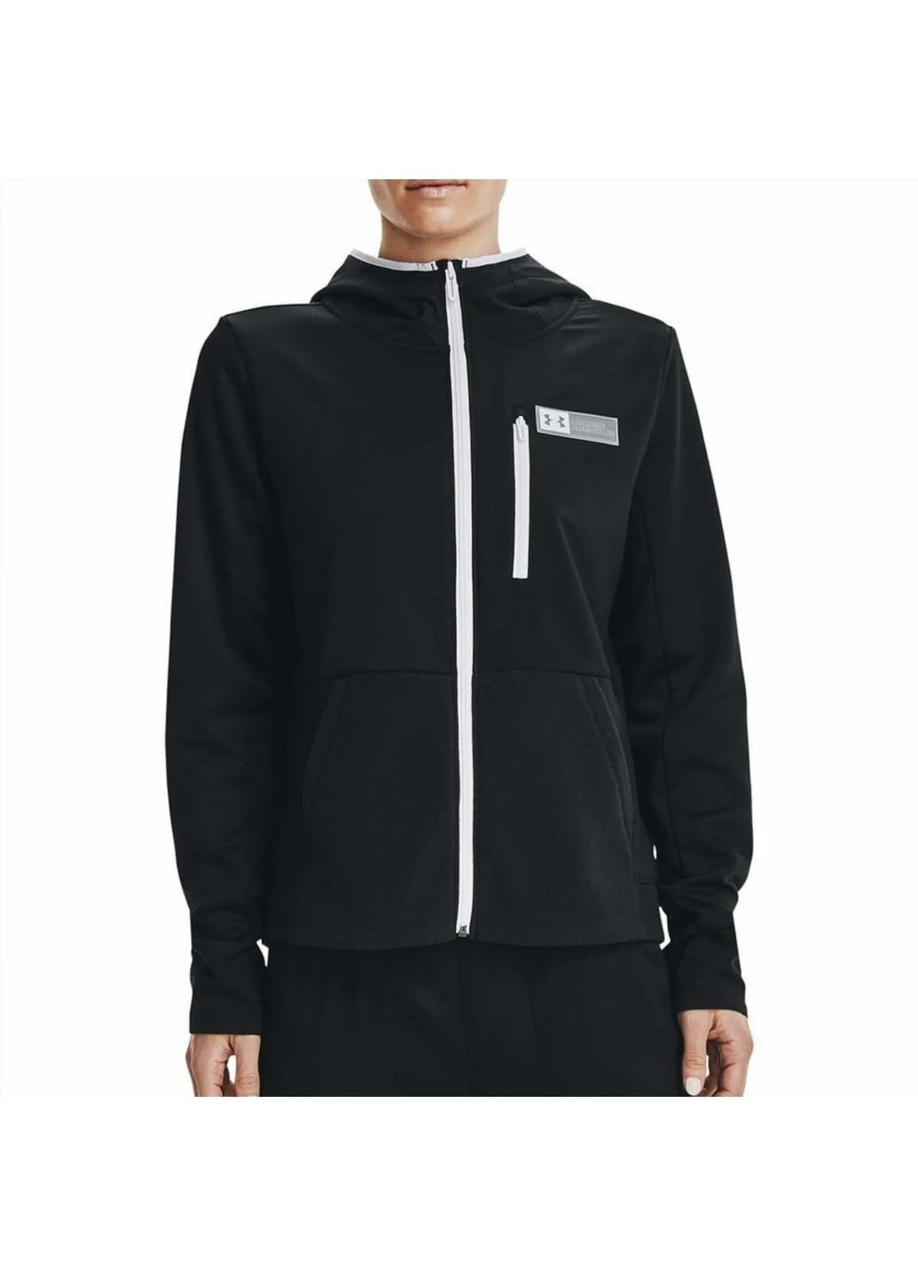 Чорна куртка жіноча plus training hoody black 1365875-001 Under Armour