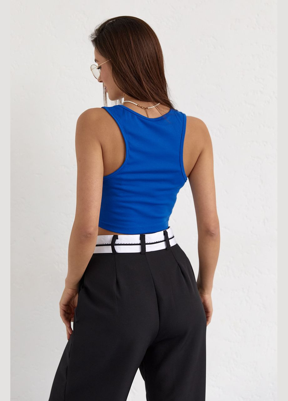 Жіночий кроп-топ у рубчик Lurex (307061330)