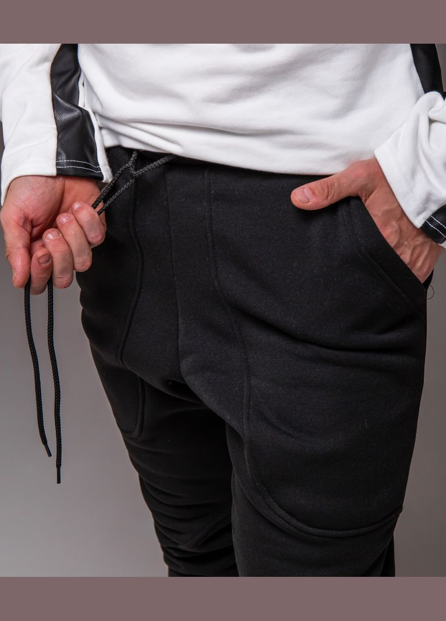 Спортивні звужені штани на флісі з застібками знизу Vakko (302321958)