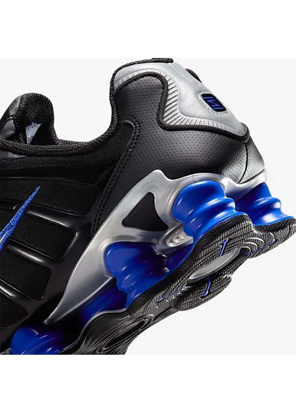 Черные демисезонные мужские кроссовки shox tl racer blue черный Nike