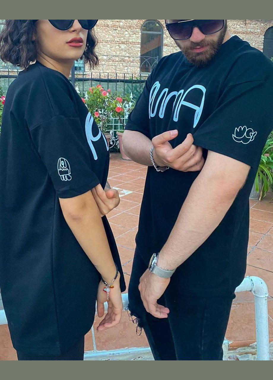 Чорна комплект з двух футболок No Brand