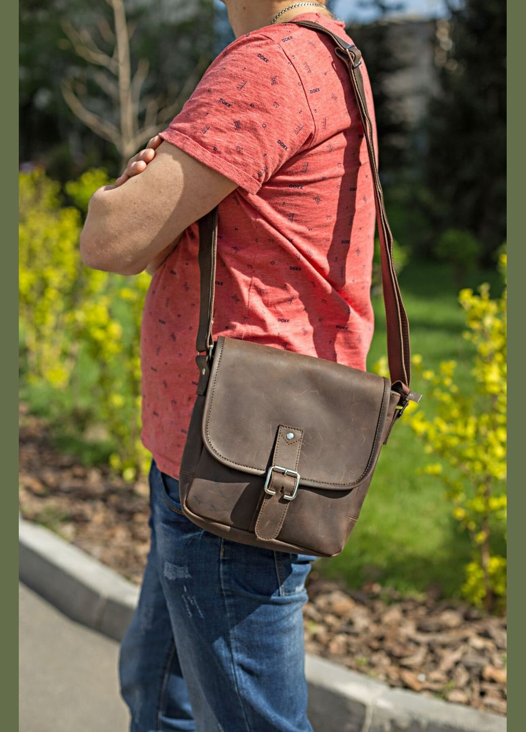 Сумка 00890 з вінтажній шкіри Коричнева Shvigel (331910137)