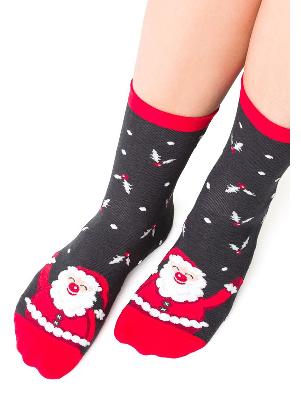 Графітові шкарпетки новорічні 136 new year 055 Steven (354778285)