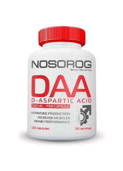 Стимулятор тестостерону Nosorog DAA, 120 капсул Nosorog Nutrition (334706696)