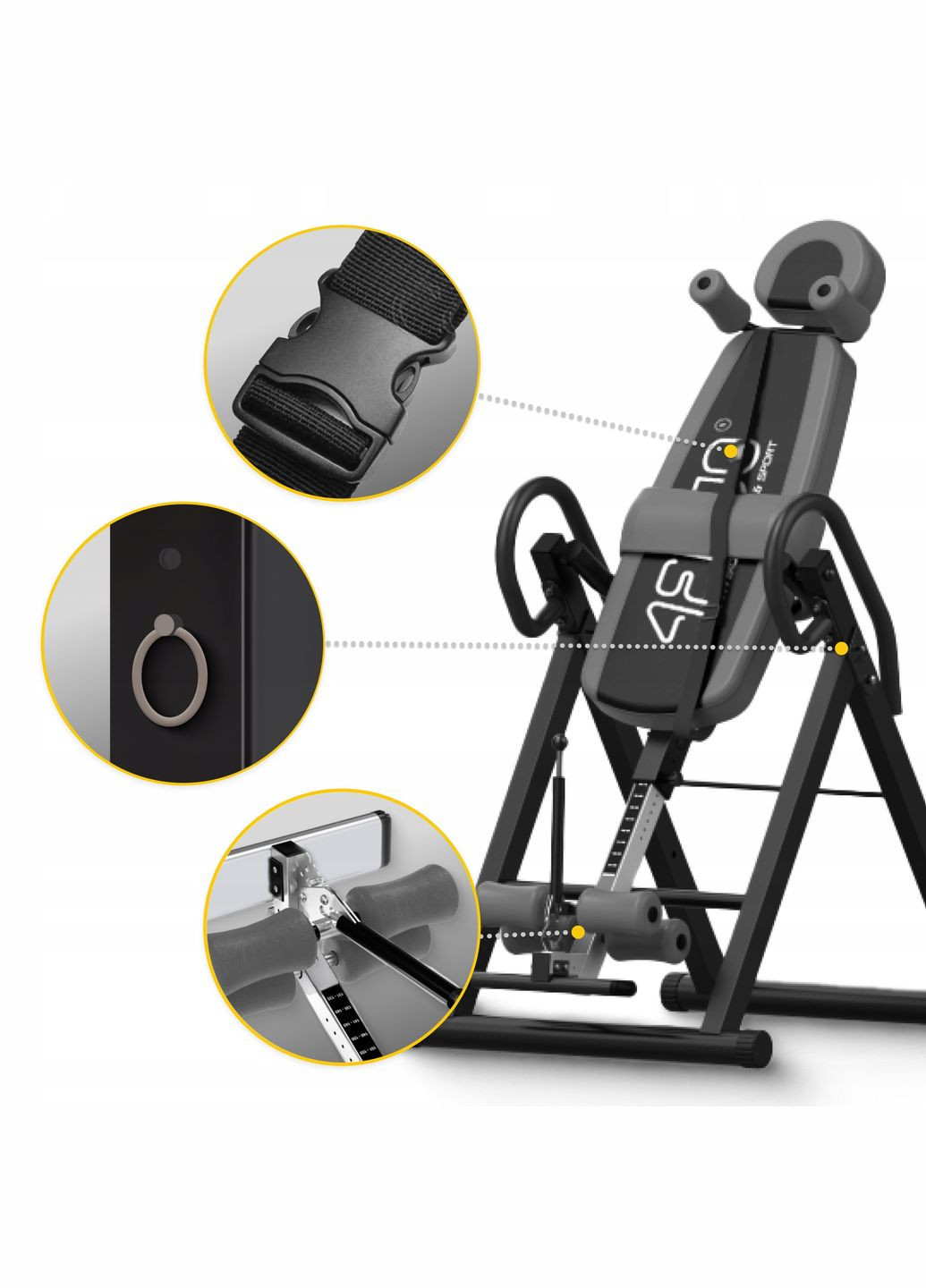 Стол инверсионный регулируемый Black/Grey (P-5905973401951) 4FIZJO (311505548)