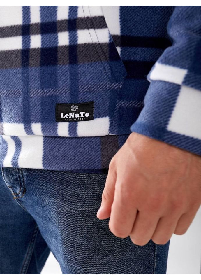 Синяя демисезонная флисовая куртка мужская об-068/1 ( ) No Brand