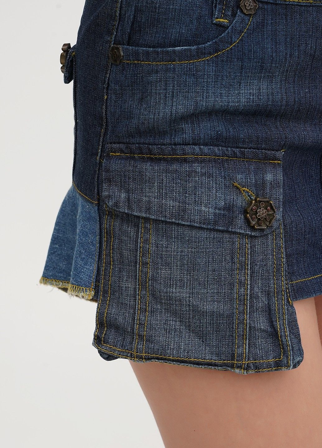 Синяя повседневная юбка ZeeRucci