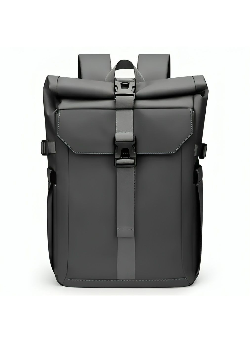 Рюкзак роллтоп з матеріалу оксфорд з відділенням для ноутбука 16 дюймів об'єм 21 л (480977-Prob) Темно-сірий Unbranded (350045406)