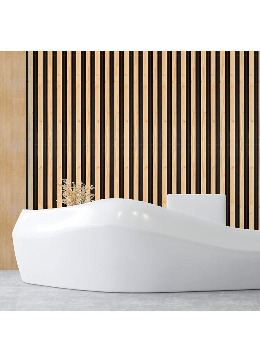 Рейка декоративна PS 2900х120х20мм Сосна з графітом SW-00002146 Sticker Wall (353967888)