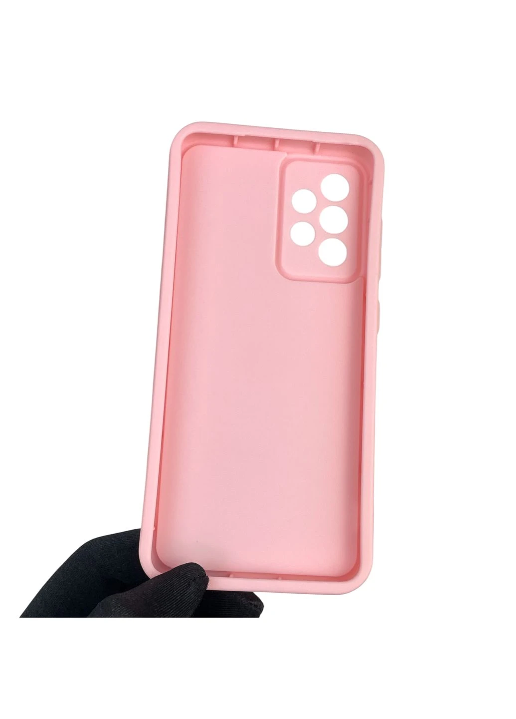 Чохол силіконовий Soft Touch з 3D принтом для Galaxy A52s (SM-A528F) рожевий (Повний захист камери) Samsung (373670548)