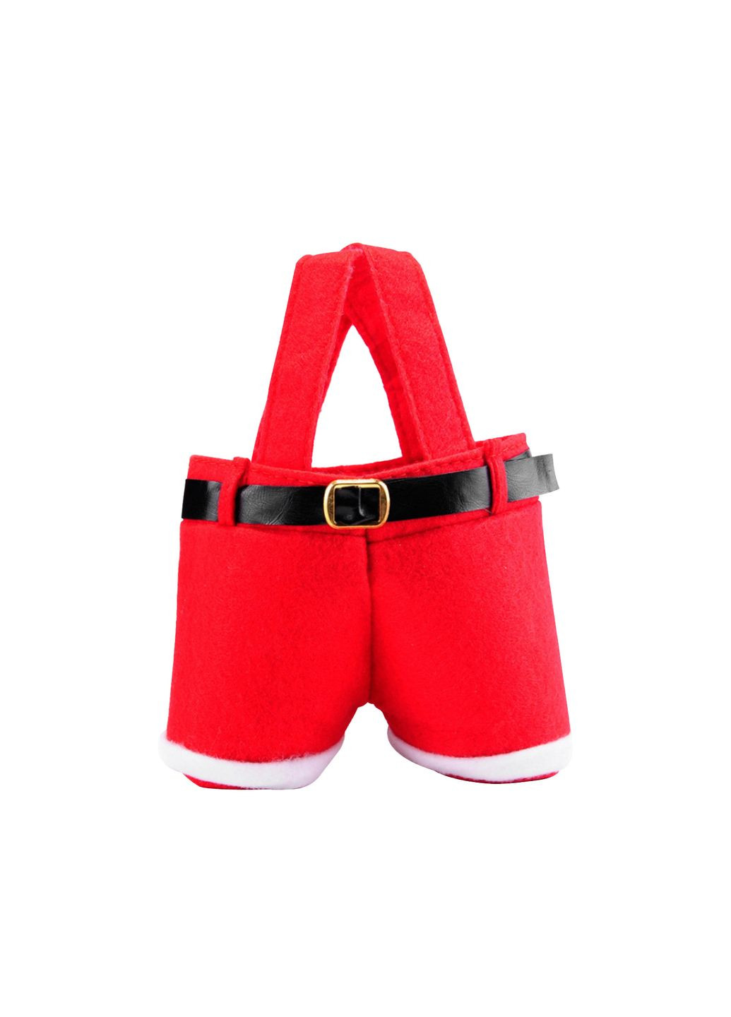 для новорічного столу Штани Діда Мороза 21 на 145 мм різнобарвний Jannet Декор (307927236)