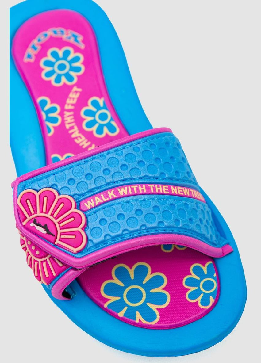 Голубые пляжные шлепанцы резиновые детские для девочек,, 243r617c-59 Ager