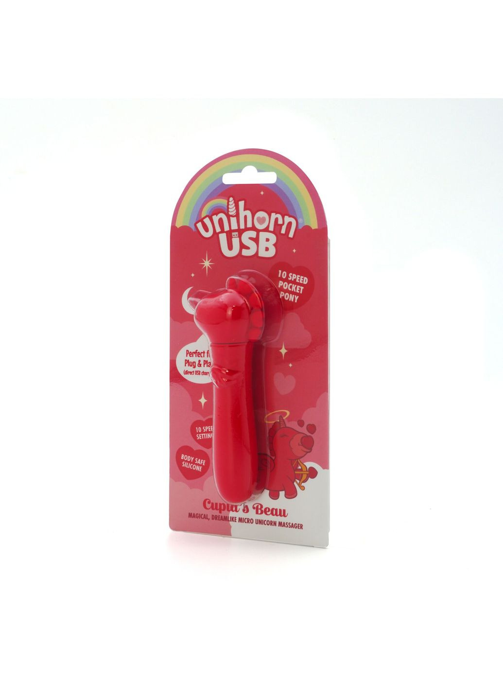 Вібратор-єдиноріжка USB Bullet – Cupid's Beau, віброкуля, USB-зарядка, 10 режимів Unihorn (369945640)