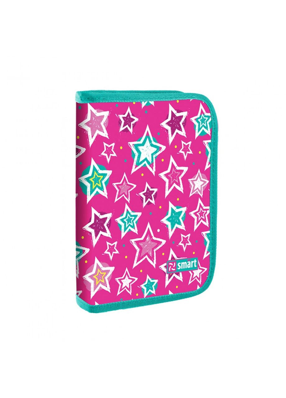 Пенал тв. " " /532817/ 1 відд., 2 відв. HP-04 "Shine Bright", рожевий/бірюзовий (1/80) Smart (367751248)