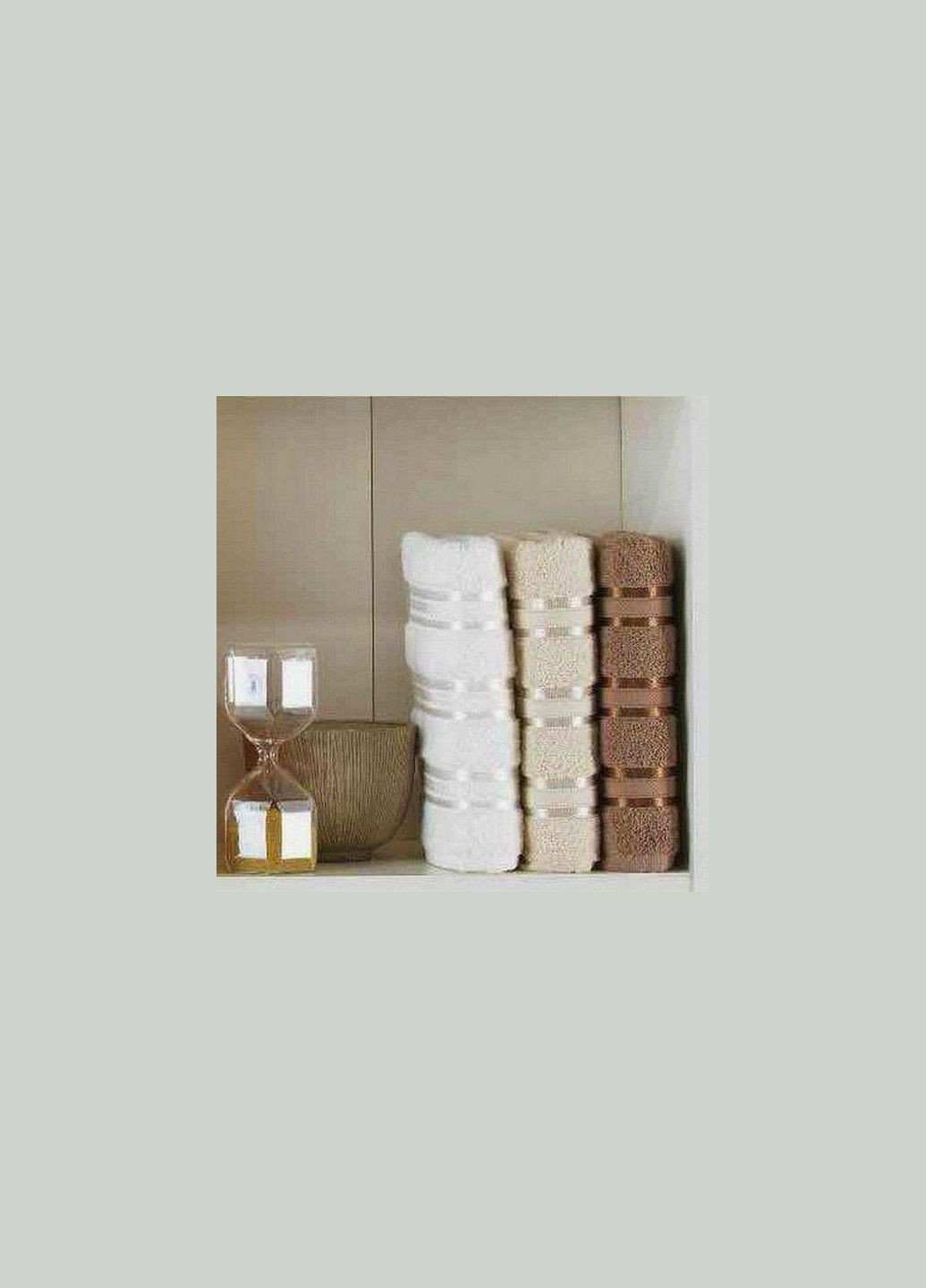 Gursan набор полотенец cotton stripe micro deluxe brown 70*140 (3 шт.) комбинированный производство -