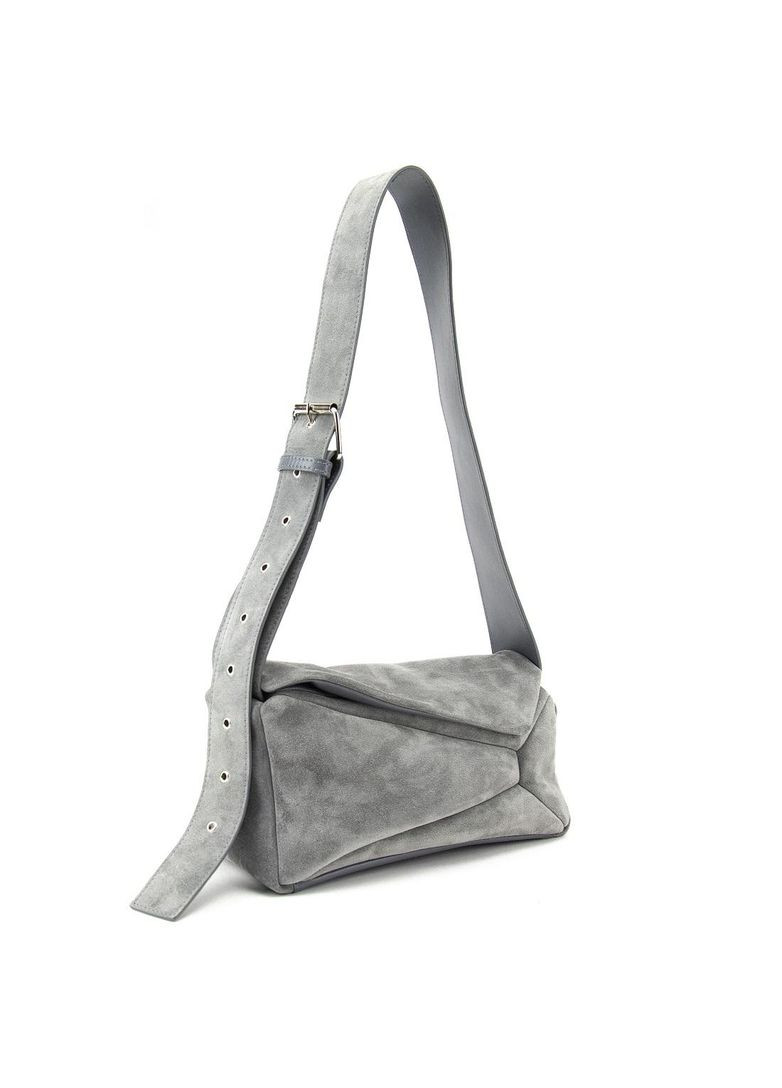 Сумка м'яка жіноча кросбоді через плече з натуральної замші повсякденна RoyalBag CH-036G-Y (356077849)