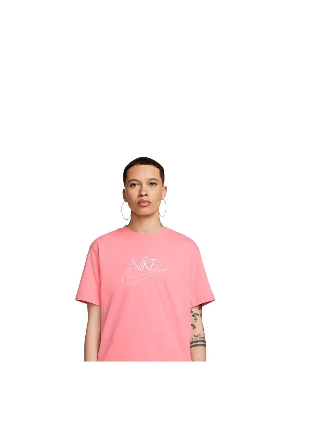 Розовая демисезон футболка w nsw tee oc 2 bf с коротким рукавом Nike