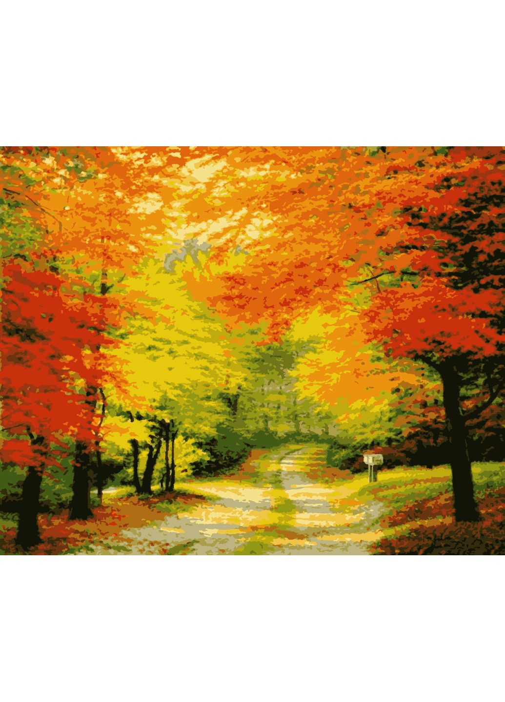 Картина за номерами Осінній ліс 40х50 см PN0169 Artissimo (370452613)