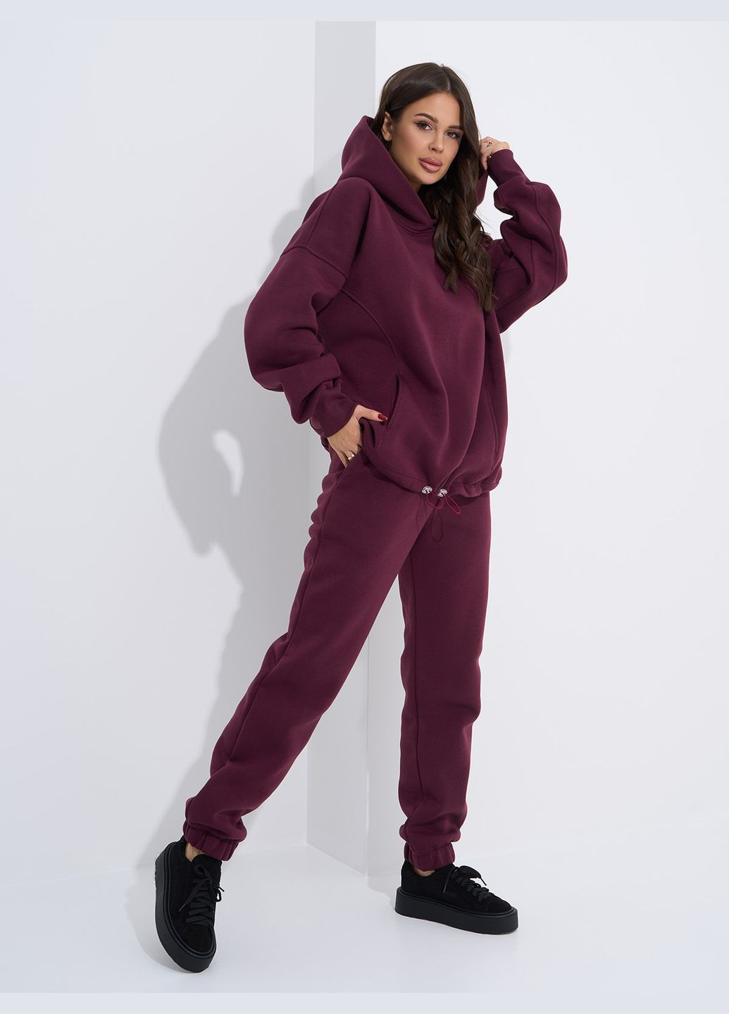 Оверсайз костюм на флисе ISSA PLUS (308284446)